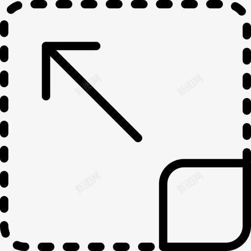 右下角箭头方向图标svg_新图网 https://ixintu.com 位置 右下角 方向 标题方向vol1轮廓 箭头