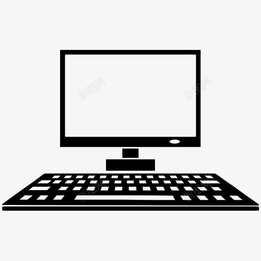 计算机互联网键盘图标svg_新图网 https://ixintu.com 互联网 技术 显示器 计算机 键盘