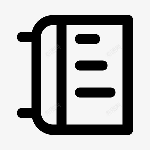 笔记本知识开放图标svg_新图网 https://ixintu.com 学习 开放 知识 笔记本 阅读