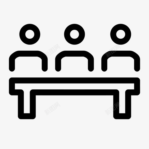 会议陪审团桌子图标svg_新图网 https://ixintu.com 会议 桌子 镇上的房子 陪审团