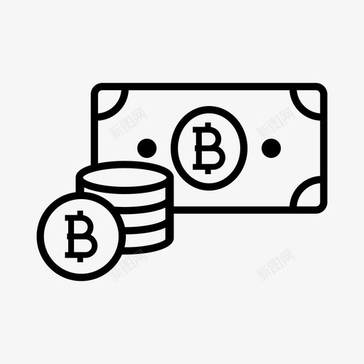 泰铢币硬币钱图标svg_新图网 https://ixintu.com 泰铢币 硬币 钱