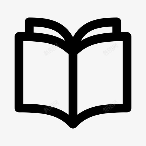 书学页图标svg_新图网 https://ixintu.com 书 学 教 文 读 页