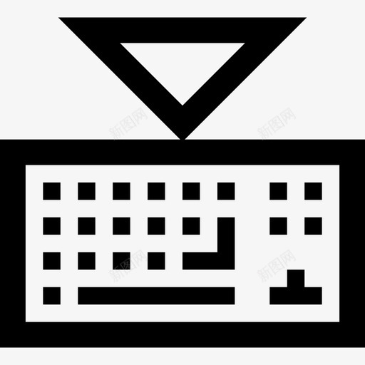 隐藏键盘键入粗轮廓图标svg_新图网 https://ixintu.com 粗轮廓 键入 隐藏键盘