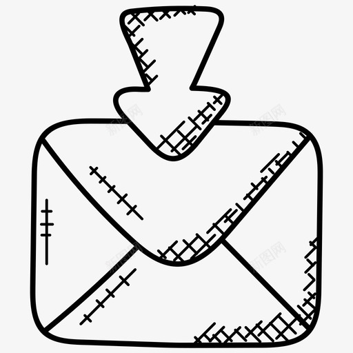 电子邮件收件箱收到的电子邮件邮箱图标svg_新图网 https://ixintu.com 收到的电子邮件 新电子邮件 电子邮件收件箱 网络涂鸦图标 邮箱