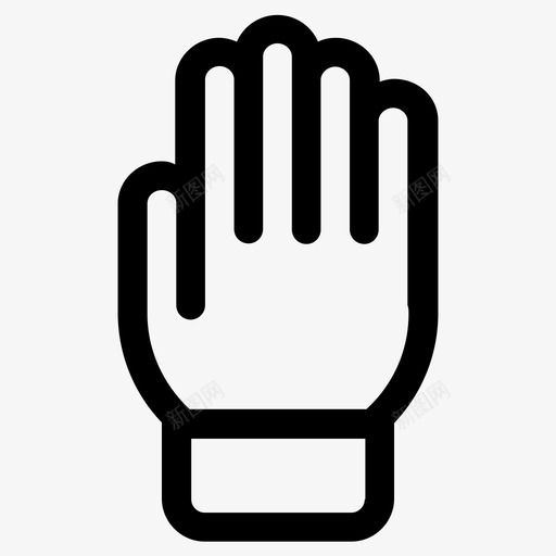 手手指手势图标svg_新图网 https://ixintu.com 手 手势 手向上 手指 手掌