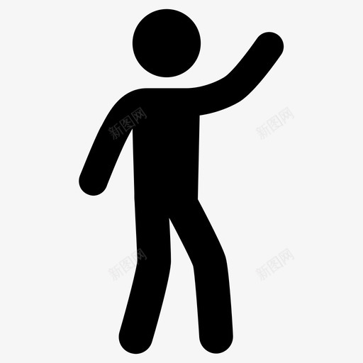 你好再见嗨图标svg_新图网 https://ixintu.com 伙计 你好 再见 嗨