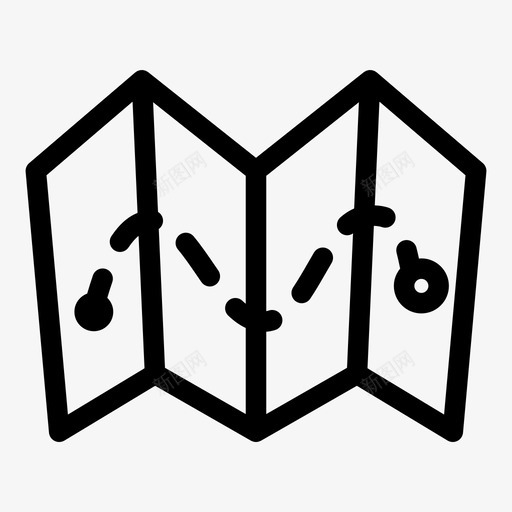地图野营远足图标svg_新图网 https://ixintu.com 地图 地图针 旅游 旅行 远足 野营 露营项目