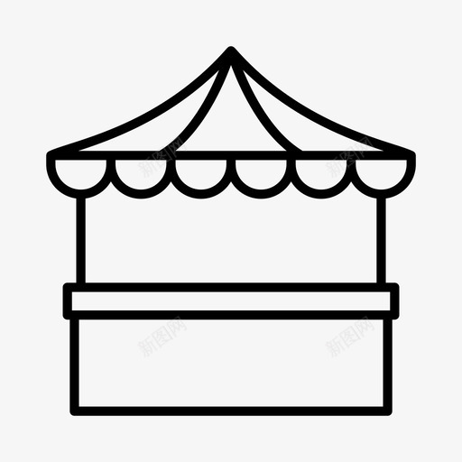 嘉年华帐篷马戏团游乐场图标svg_新图网 https://ixintu.com 主题公园 嘉年华和马戏团 嘉年华帐篷 展示场 游乐场 马戏团