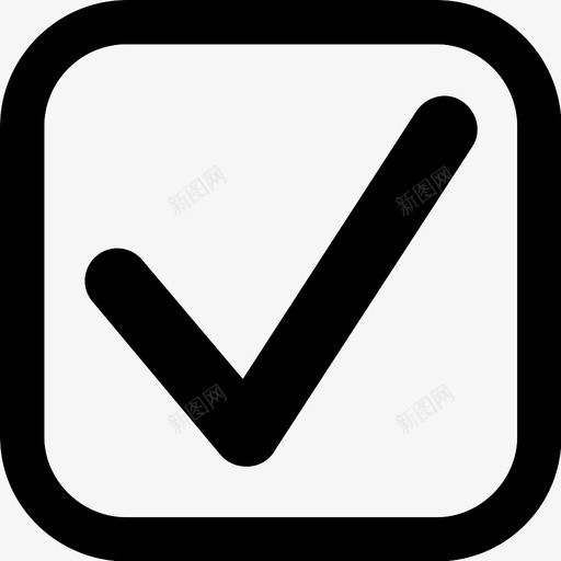 检查复选标记复选框图标svg_新图网 https://ixintu.com 复选标记 复选框 检查 检查表 验证