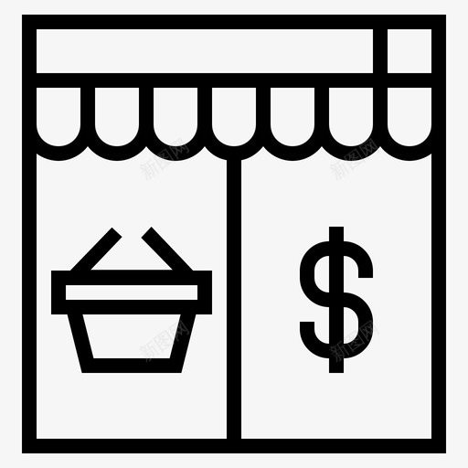 网店网购图标svg_新图网 https://ixintu.com 网店 网购