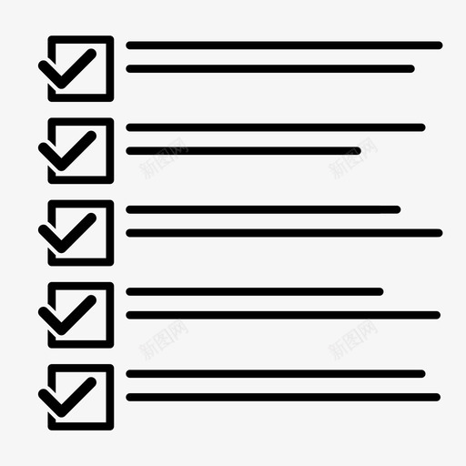 检查表批准确定图标svg_新图网 https://ixintu.com 商务 批准 检查表 测试 点 确定 验证