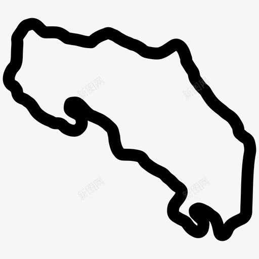 哥斯达黎加哥斯达黎加地图中美洲轮廓图标svg_新图网 https://ixintu.com 中美洲轮廓 哥斯达黎加 哥斯达黎加地图