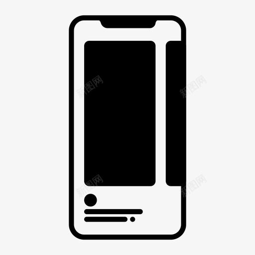 移动接口设备iphone图标svg_新图网 https://ixintu.com iphone 智能手机 移动接口 移动用户体验 设备