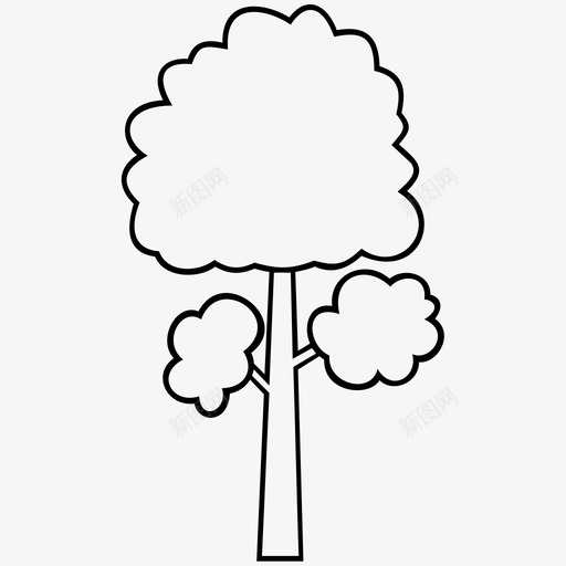 树植物树干图标svg_新图网 https://ixintu.com 树 树干 植物