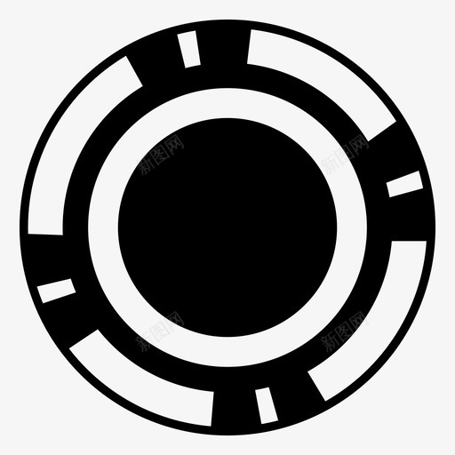 扑克筹码硬币游戏图标svg_新图网 https://ixintu.com 扑克筹码 游戏 硬币
