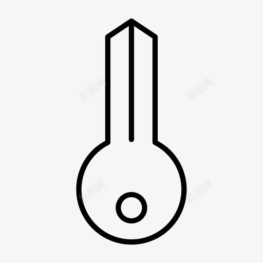 密钥密码隐私图标svg_新图网 https://ixintu.com 安全 密码 密钥 必要的瘦 隐私