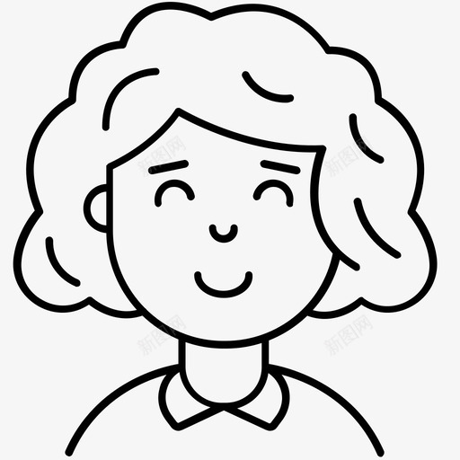 微笑的女孩快乐的女士图标svg_新图网 https://ixintu.com 女人 女士 微笑 微笑的女孩 快乐的