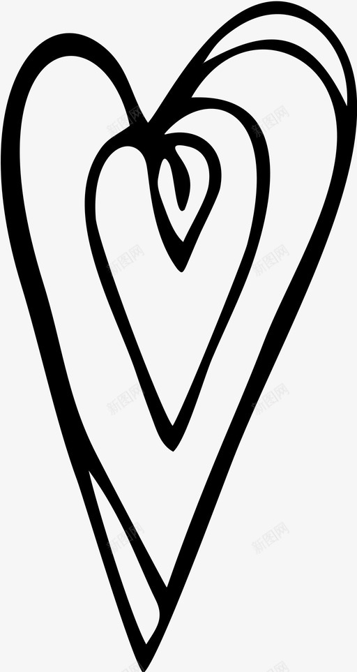 心抽象图标svg_新图网 https://ixintu.com 心 抽象