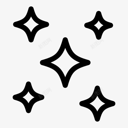 星星天文学星系图标svg_新图网 https://ixintu.com 夜晚 天文学 天空 天空中的星星 太空 星星 星系