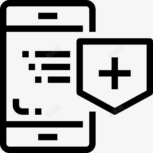 智能手机安全移动保护图标svg_新图网 https://ixintu.com 保护 安全 智能手机安全 移动