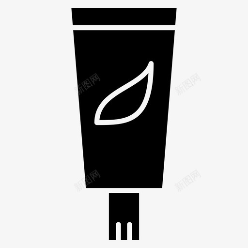 牙膏牙膏管美容工具固体图标svg_新图网 https://ixintu.com 牙膏 牙膏管 美容工具固体