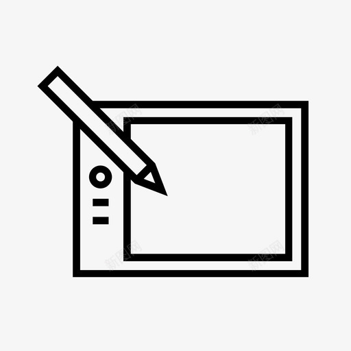 绘图板数字绘图平面图标svg_新图网 https://ixintu.com wacom 平面设计 数字绘图 绘图板 营销和广告
