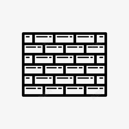 砖墙房子红砖图标svg_新图网 https://ixintu.com 墙 房子 砖墙 红砖 红砖屋