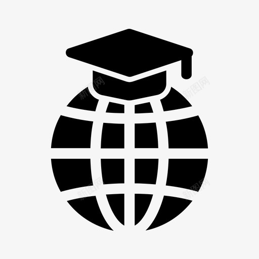 世界毕业生学生图标svg_新图网 https://ixintu.com 世界 学校设备 学生 毕业生