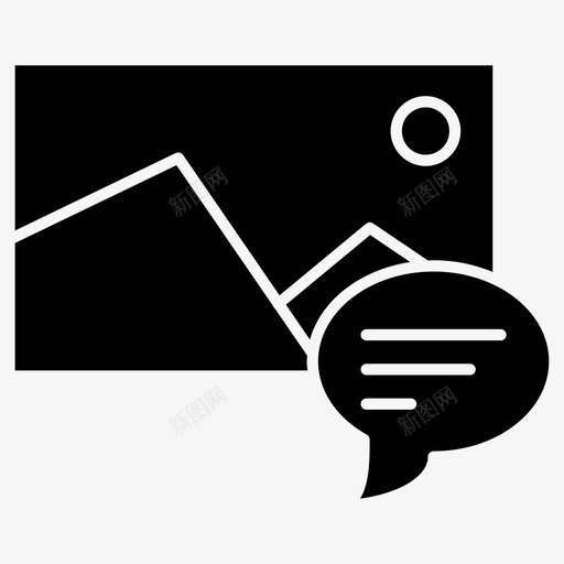 评论照片pdf阅读器应用程序固体图标svg_新图网 https://ixintu.com pdf阅读器应用程序固体 图片 评论照片