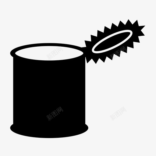 罐头罐装食用图标svg_新图网 https://ixintu.com 开罐 罐头 罐装 食品 食用