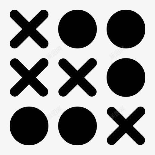tictactoe游戏策略图标svg_新图网 https://ixintu.com tictactoe 游戏 策略 运动字形