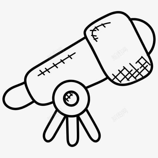 望远镜天文学太空科学图标svg_新图网 https://ixintu.com 天文学 太空科学 望远镜 科幻涂鸦图标 视觉