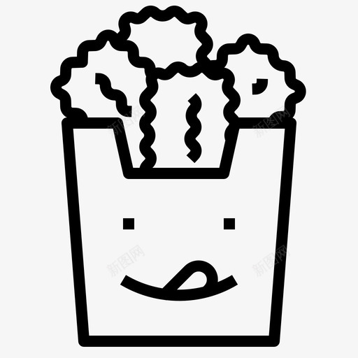 鸡块快餐食品图标svg_新图网 https://ixintu.com 快餐 食品 食品和贝弗雷吉 鸡块