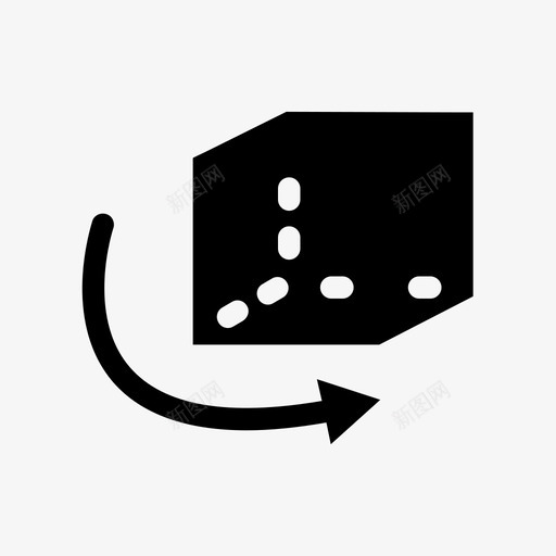 立方体箭头虚拟图标svg_新图网 https://ixintu.com 立方体 箭头 虚拟图标 虚拟现实