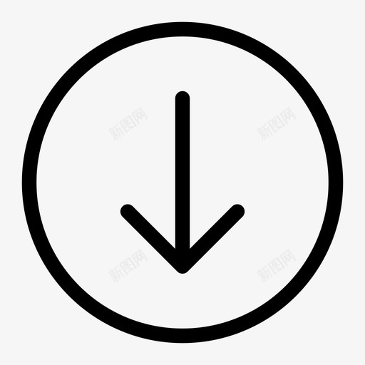 向下向下箭头移动图标svg_新图网 https://ixintu.com 保存 向下 向下箭头 移动