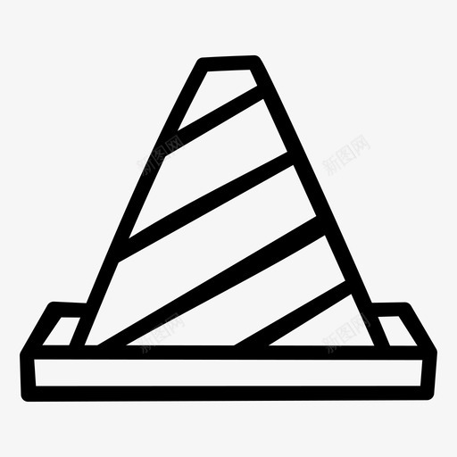 交通锥建筑工地劳工图标svg_新图网 https://ixintu.com 五一涂鸦 交通锥 劳工 工区 建筑工地