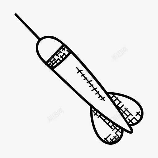 耙射箭飞镖箭图标svg_新图网 https://ixintu.com 体育涂鸦图标 击中飞镖 射箭 目标 耙 飞镖箭