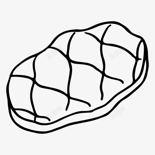 牛排烧烤食物图标svg_新图网 https://ixintu.com 烧烤 牛排 肉 野餐 食物