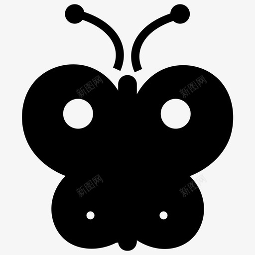 蝴蝶花园昆虫图标svg_新图网 https://ixintu.com 昆虫 春天 花园 蝴蝶