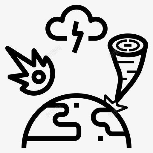 灾难破坏管理图标svg_新图网 https://ixintu.com 灾难 破坏 管理