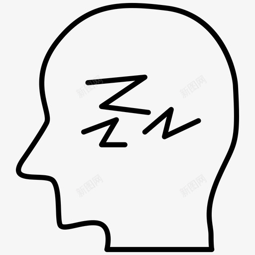 困倦懒惰思考图标svg_新图网 https://ixintu.com 困倦 思考 懒惰