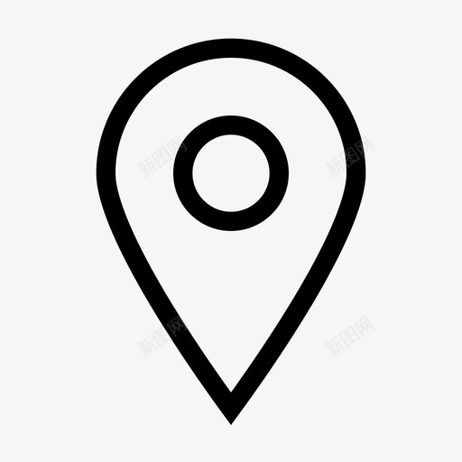 位置1pxgps图标svg_新图网 https://ixintu.com 1px gps 位置 基本图标无轮廓 灯 线