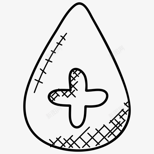 献血血液援助血库图标svg_新图网 https://ixintu.com 医疗保健 医疗和健康涂鸦图标 献血 血库 血液援助 血滴