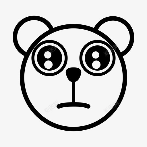 史莱克猫眼熊乞讨图标svg_新图网 https://ixintu.com 乞讨 史莱克猫眼 小狗眼睛 熊 狗屎眼 表情符号