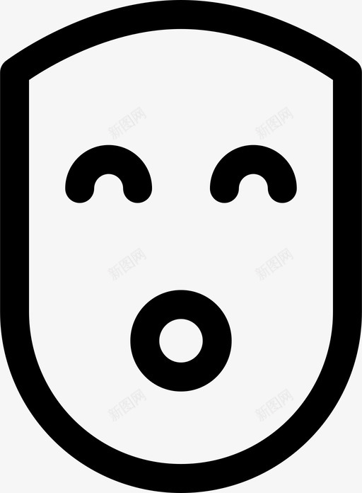 脸无聊情绪图标svg_新图网 https://ixintu.com 人 困 情绪 打哈欠 无聊 脸 表情表情