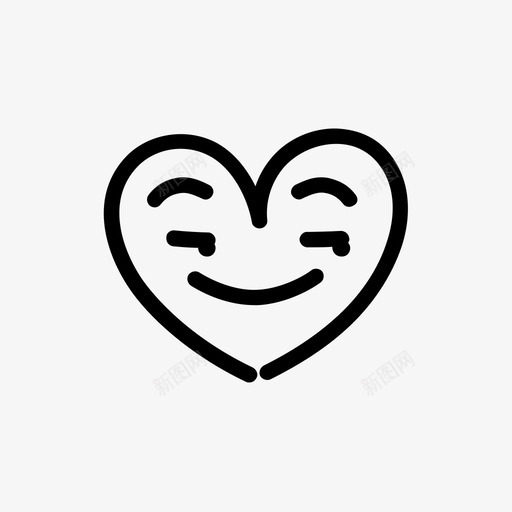 看对了心有吸引力心有表情图标svg_新图网 https://ixintu.com 心有表情 手绘心形 有吸引力 看对了 看对了心 笑了