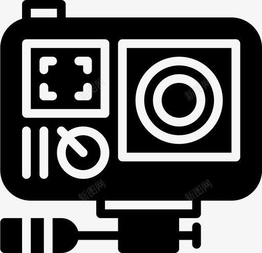 gopro设备小工具图标svg_新图网 https://ixintu.com Pretycons设备vol1solid gopro 小工具 技术 电话 设备