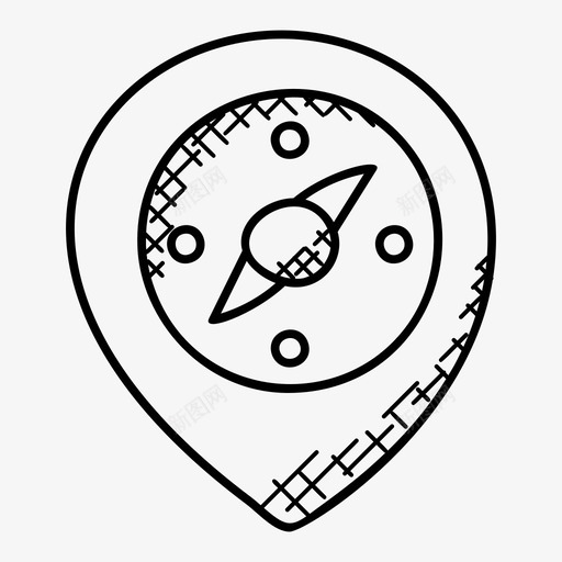 位置指南针基本方向罗盘玫瑰图标svg_新图网 https://ixintu.com 位置指南针 地图和导航涂鸦图标 基本方向 罗盘玫瑰
