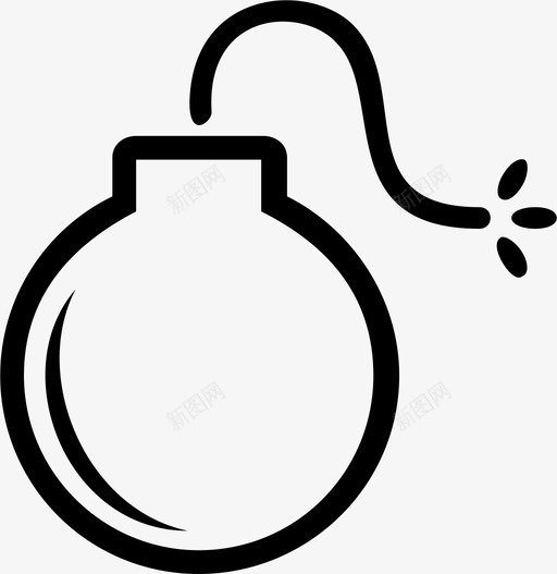 炸弹摧毁炸药图标svg_新图网 https://ixintu.com 摧毁 武器 炸弹 炸药