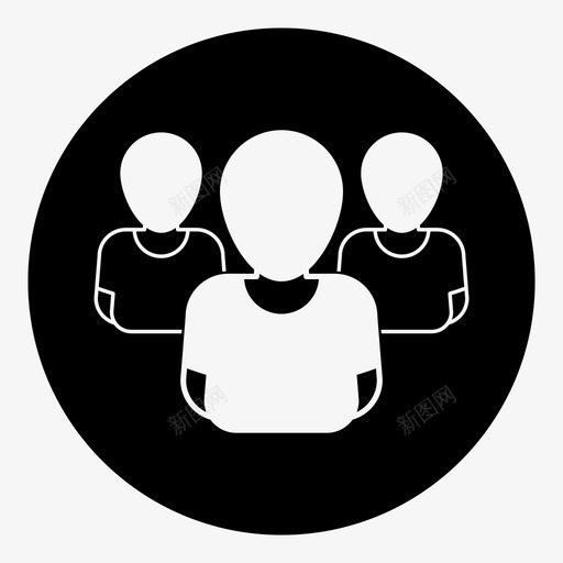 社交头像群组个人图标svg_新图网 https://ixintu.com 个人 个人资料 头像档案 社交头像 群组